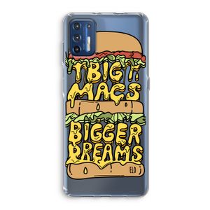 Big Macs Bigger Dreams: Motorola Moto G9 Plus Transparant Hoesje