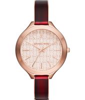 Horlogeband Michael Kors MK4310 Kunststof/Plastic Rood 12mm