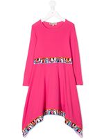 PUCCI Junior Asymmetrische jurk - Roze - thumbnail