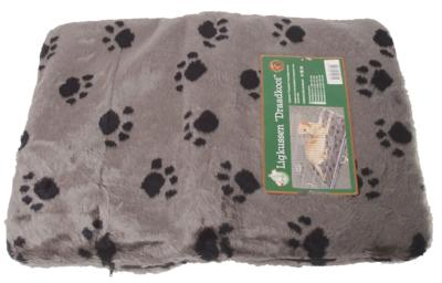 Kussen voor draadkooi grijs/paw 59x41 cm anti slip - Gebr de boon