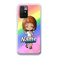 Chibi Maker vrouw: Xiaomi Redmi 10 Transparant Hoesje