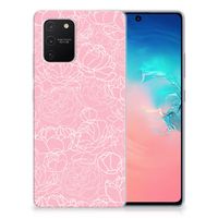 Samsung Galaxy S10 Lite TPU Case White Flowers