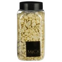 Mica Decorations decoratie steentjes - geel - 1 kilo - 650ml - hobby steentjes