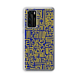 Majorelle Blue Print: Huawei P40 Transparant Hoesje