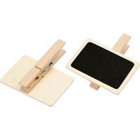 Creativ Company Schoolbord met wasknijpers, afm 6,8x4,7 cm, 6 stuk/ 1 doos Creativ Company Schoolbord met wasknijpers, afm 6,8x4,7 cm, 6 stuk/ 1 doos
