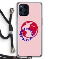 Run The World: Oppo Find X3 Transparant Hoesje met koord