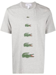 Comme Des Garçons Shirt x Lacoste t-shirt à logo imprimé - Gris