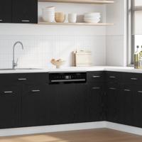 Vaatwasserpaneel 60x1,5x67 cm bewerkt hout zwart eiken