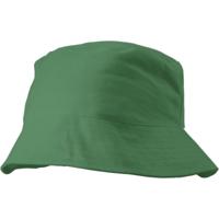 Zonnehoedje/vissershoedjes voor volwassenen - groen - 100% katoen - Zon bescherming Zonnehoedje/vissershoedjes voor volwassenen - groen - 100% katoen - Zon bescherming