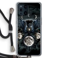 Sinister Wings: Oppo Find X3 Transparant Hoesje met koord