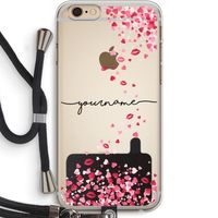 Hartjes en kusjes: iPhone 6 PLUS / 6S PLUS Transparant Hoesje met koord