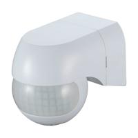PIR bewegingssensor met schemerschakelaar - 180° - Opbouw - 12 meter bereik - Maximaal 400 Watt - IP44 waterdicht - Wit