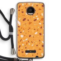 Terrazzo N°24: Motorola Moto Z Force Transparant Hoesje met koord