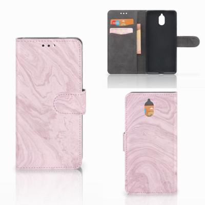 Nokia 3.1 (2018) | Bookcase | Marble Pink - Origineel Cadeau Vriendin