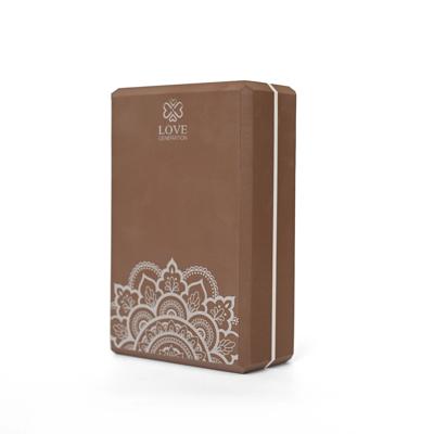 Love Generation Foam Yogablok - Mandala - Blissful Brown