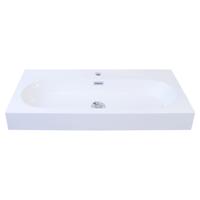 Shallow wastafel | wit | 80 x 38 x 9 cm