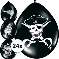 24x Piraten ballonnen