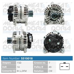 Meat Doria Alternator/Dynamo 5510018