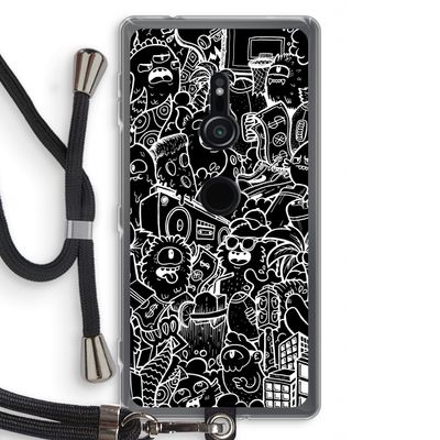 Vexx Black City : Sony Xperia XZ2 Transparant Hoesje met koord