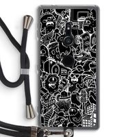 Vexx Black City : Sony Xperia XZ2 Transparant Hoesje met koord