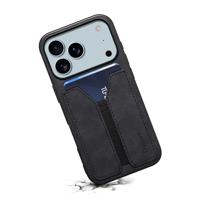 Denior iPhone 17 Pro Max hoesje - Backcover met kaarthouder - Zwart