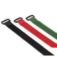 Hama 00020538 Klittenband kabelbinder Kunststof Rood, Groen, Zwart flexibel (l x b) 25 cm x 2 cm 9 stuk(s) - thumbnail