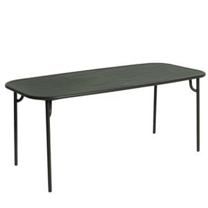 Petite Friture Week-end tuintafel 180x85 glass green