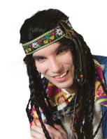 Hoofdband Flower Power Met Peace Teken Hoofdband Flower Power Met Peace Teken