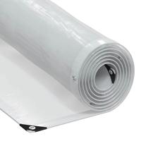 Doorzichtig zeildoek met zeilringen 4x12 m polyethyleen Doorzichtig zeildoek met zeilringen 4x12 m polyethyleen