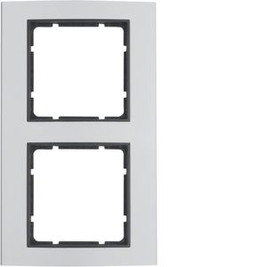 Berker 10123004 veiligheidsplaatje voor stopcontacten Aluminium, Antraciet