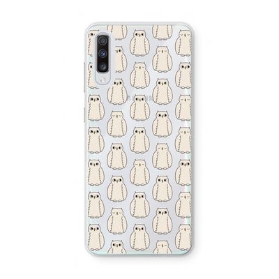 Uilen: Samsung Galaxy A70 Transparant Hoesje