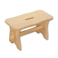 Kesper voetenbankje kruk - 38 x 19 x 21 cm - hout - max 150 kilo - opstapjes