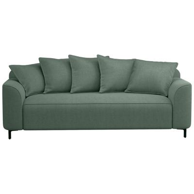 Leen Bakker - Bank Elsa 3-zits - Eden - Salie - Stof - Groen - 99x228x84 Cm