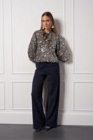 Studio Anneloes Blom 2way Sequins Top 13335 T-shirt Lange Mouw 0001 Silver