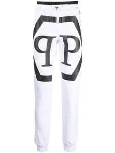 Philipp Plein pantalon de jogging à logo imprimé - Blanc