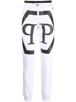 Philipp Plein pantalon de jogging à logo imprimé - Blanc