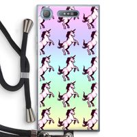Musketon Unicorn: Sony Xperia XZ1 Transparant Hoesje met koord Musketon Unicorn: Sony Xperia XZ1 Transparant Hoesje met koord