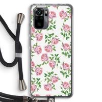 Kleine roosjes: Xiaomi Redmi Note 10 Pro Transparant Hoesje met koord