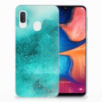 Smartphone hoesje Samsung Galaxy A20e Painting Blue