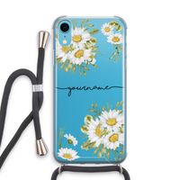 Daisies: iPhone XR Transparant Hoesje met koord Daisies: iPhone XR Transparant Hoesje met koord