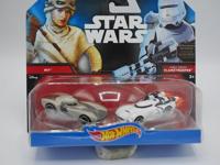 Hasbro Star wars 2 auto&apos;s rey samen met first order flametrooper