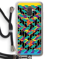 Skew Bee 1: Samsung Galaxy A8 (2018) Transparant Hoesje met koord