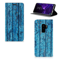 Samsung Galaxy S9 Plus Book | Wallet Case | Wood Blue