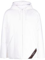 Prada veste matelassée à logo imprimé - Blanc Prada veste matelassée à logo imprimé - Blanc
