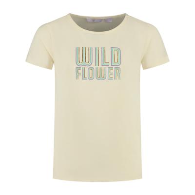 MAYCE zomer t-shirt meisjes - off wit - artwork