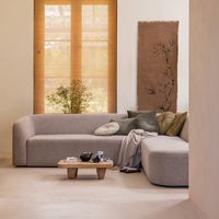 BePureHome Hoekbank 'Sloping' Rechts, kleur Naturel Melange