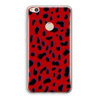 Red Leopard: Huawei Ascend P8 Lite (2017) Transparant Hoesje