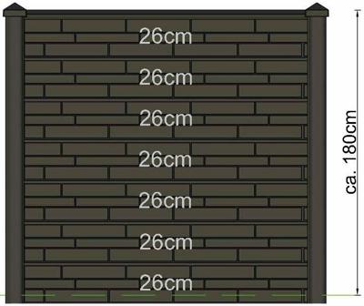 Berton sleufpaal Reest wit/grijs eindmodel 246 cm Tuindeco - Tuindeco
