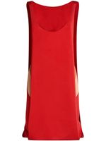 Marni robe courte à design sans manches - Rouge Marni robe courte à design sans manches - Rouge