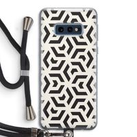 Crazy pattern: Samsung Galaxy S10e Transparant Hoesje met koord